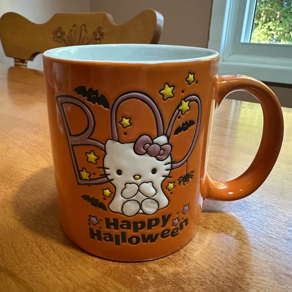 Sanrio Other - Double sided Sanrio hello kitty Halloween orange silver buffalo ghost mug